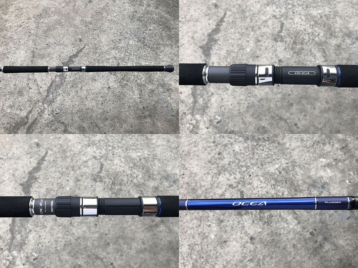 Shimano OCEA PLUGGER S86M คัน 2 ท่อนต่อโคนยาว 8'6" Lure Wt: Max 100g , Line Max: PE5 คันสวยริ้วรอยน้