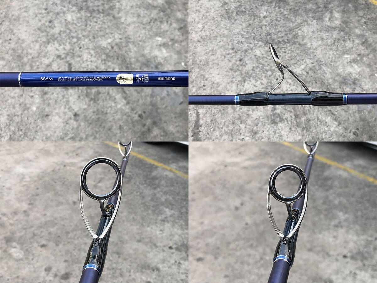 Shimano OCEA PLUGGER S86M คัน 2 ท่อนต่อโคนยาว 8'6" Lure Wt: Max 100g , Line Max: PE5 คันสวยริ้วรอยน้