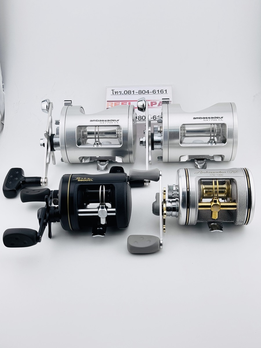 เบท Abu BM 5600CL มีคลิกเสียง สีดำ โลหะทั้งตัว
