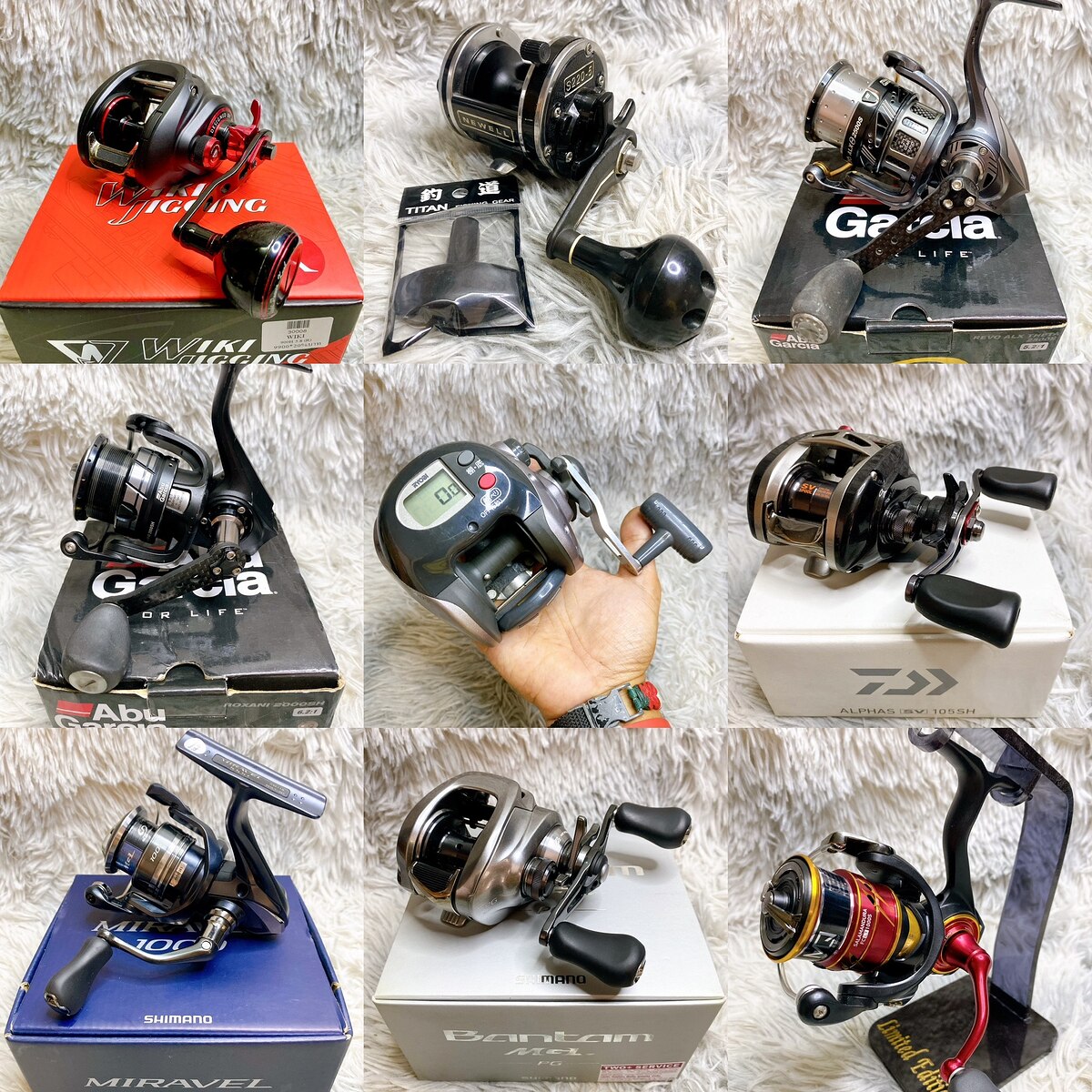 Wiki Jigging 900H
-รอกสภาพสวย ตัวบอดี้มีรอยตามการใช้งาน ที่ขามีรอยสีร่อน แป้นกดฟรีสปูนเป็นคราบขี้เก