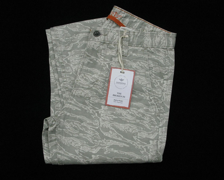 DOCKERS ALPHA SLIM /w.33 กางเกงขายาวลายสวยใหม่แท้ ราคารวมส่ง flash