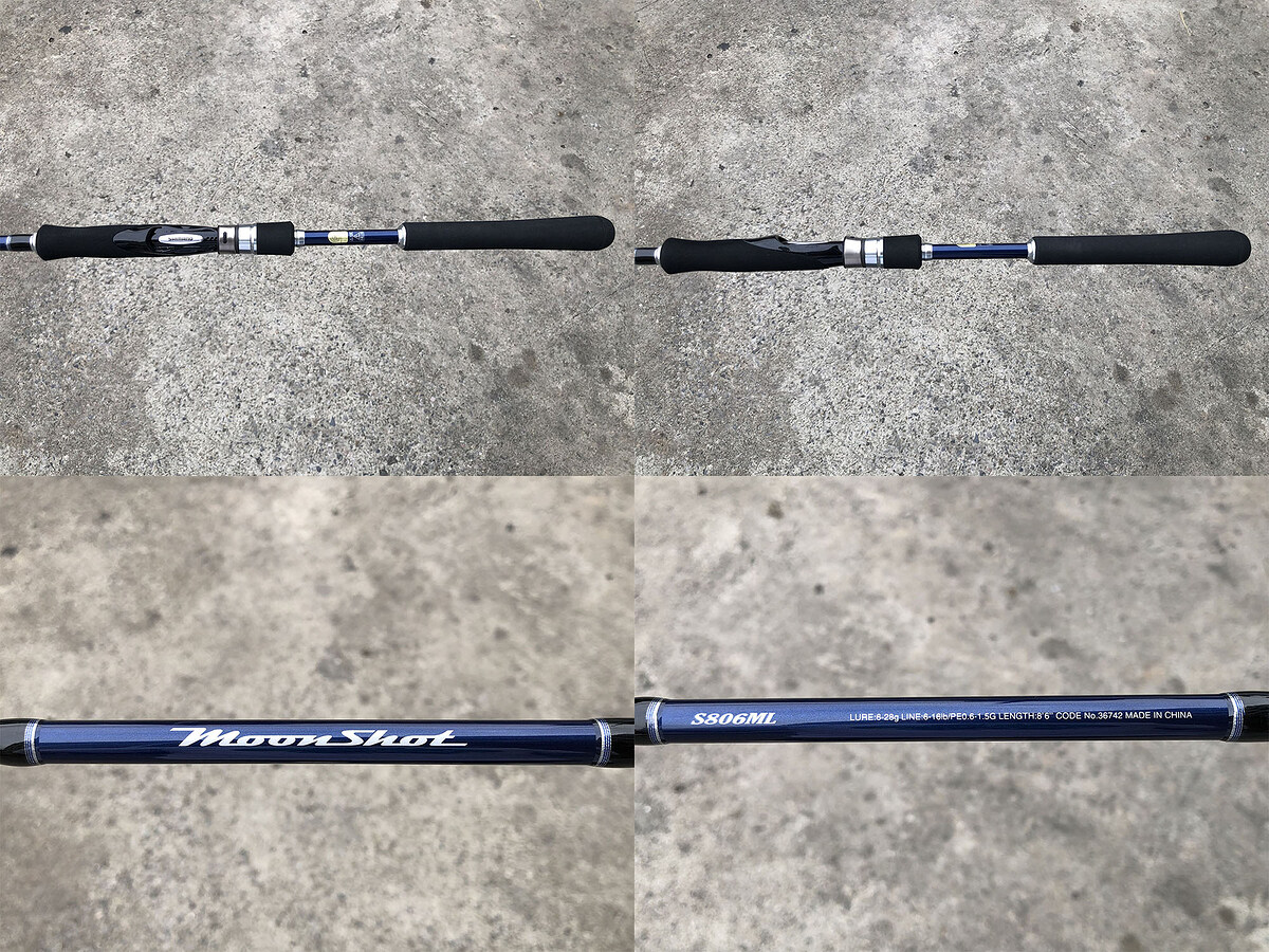 Shimano Moon Short S806ML คัน 2 ท่อนยาว 8'6" Lure Wt: 6-28g , Line: 6-16lb , PE0.6-1.5 คันสวยมากริ้ว