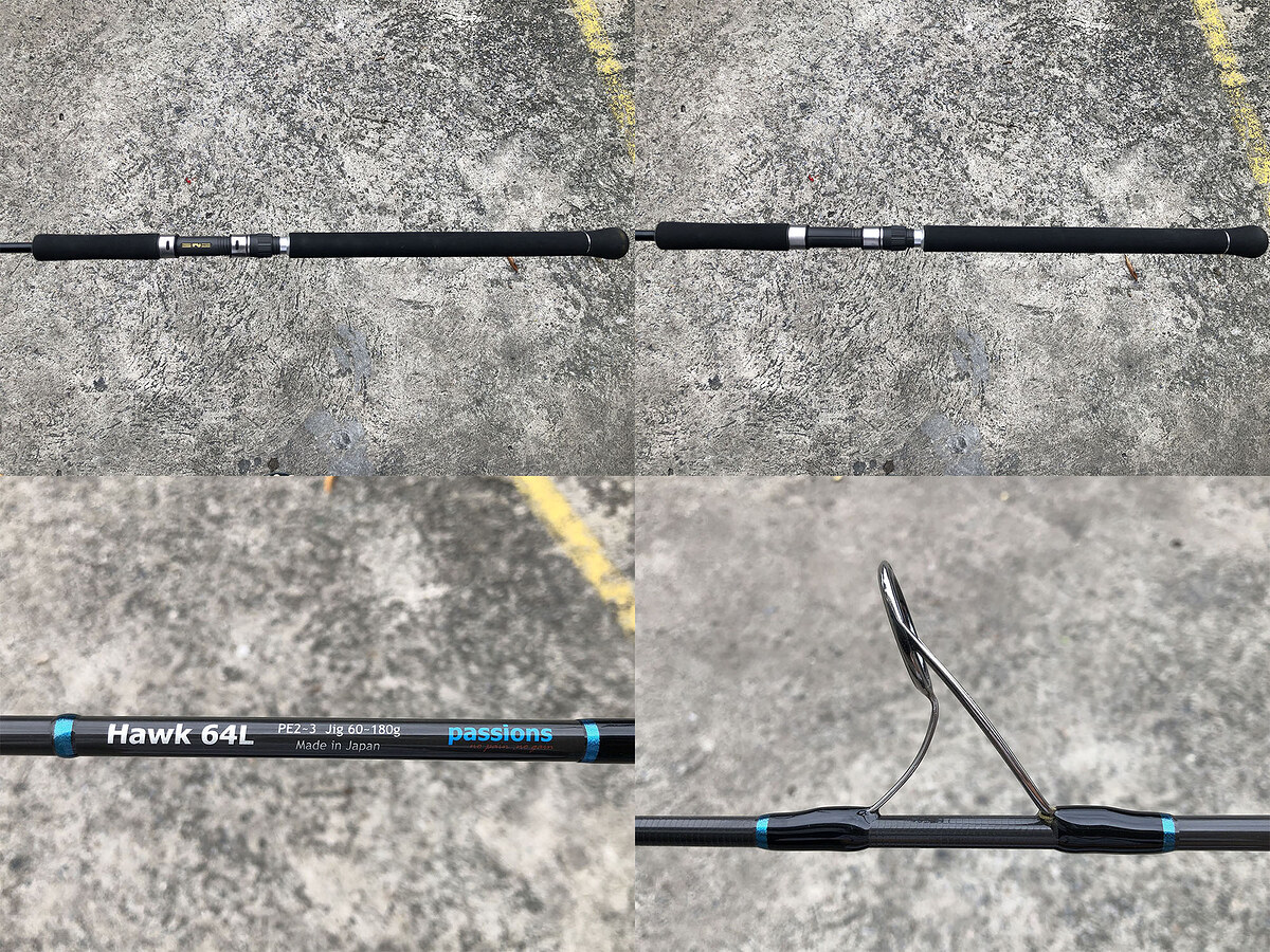 Passions Hawk 64L คัน 1 ท่อนยาว 6'4" Jig Wt: 60-180g , Line: PE2-3 คันแบรนด์ดังจากค่าย Japan คันสวยร