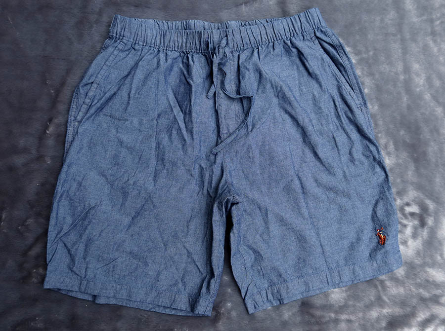 Polo Ralph Lauren /L กางเกงขาสั้นผ้าลินินเอวยางยืด 4 กระเป๋าสวยใหม่ รวมส่ง flash