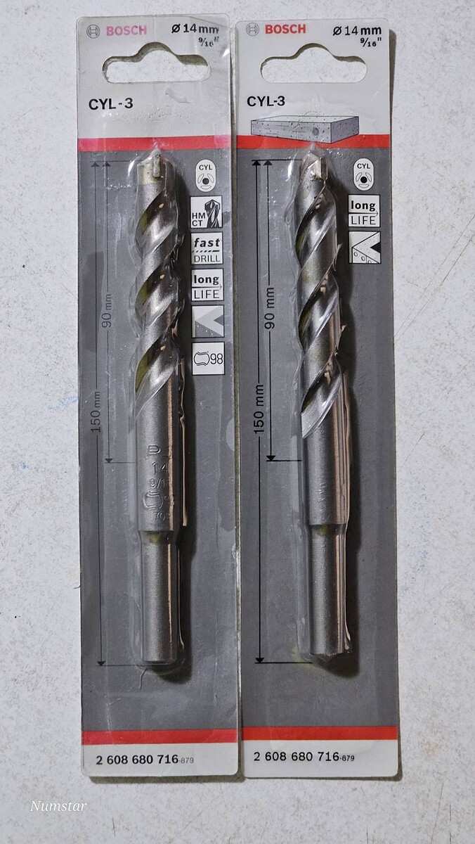 ดอกสว่านเจาะปูน หัวคาร์ไบด์ BOSCH  ขนาด 14 mm ยาว 150 mm

พิเศษ คู่ละ 129  บาท  พร้อมส่งฟรี

มี 