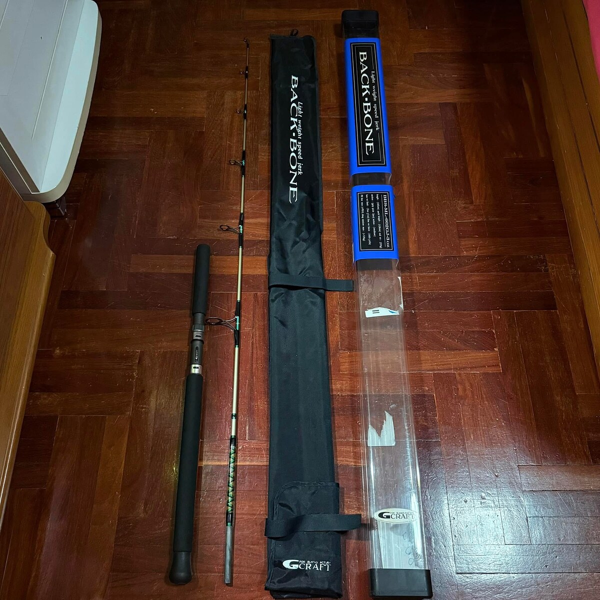 Vายคันสปิน G-CRAFT  BLACK-BONE PE 4 สภาพโครตสวย ซอง + กล่องครบ