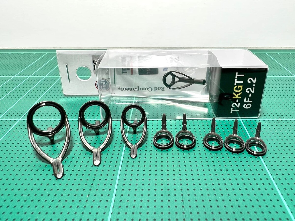 ไกด์ Fuji T2-KWTG 12-10-8 
                      T2-KTTG 7-7-6-6-6
วงทอร์ไซท์ เฟรมไทเทเนียมสีเทาดำ