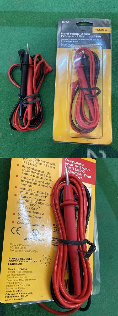 FLUKE TL75 USA. Test lead