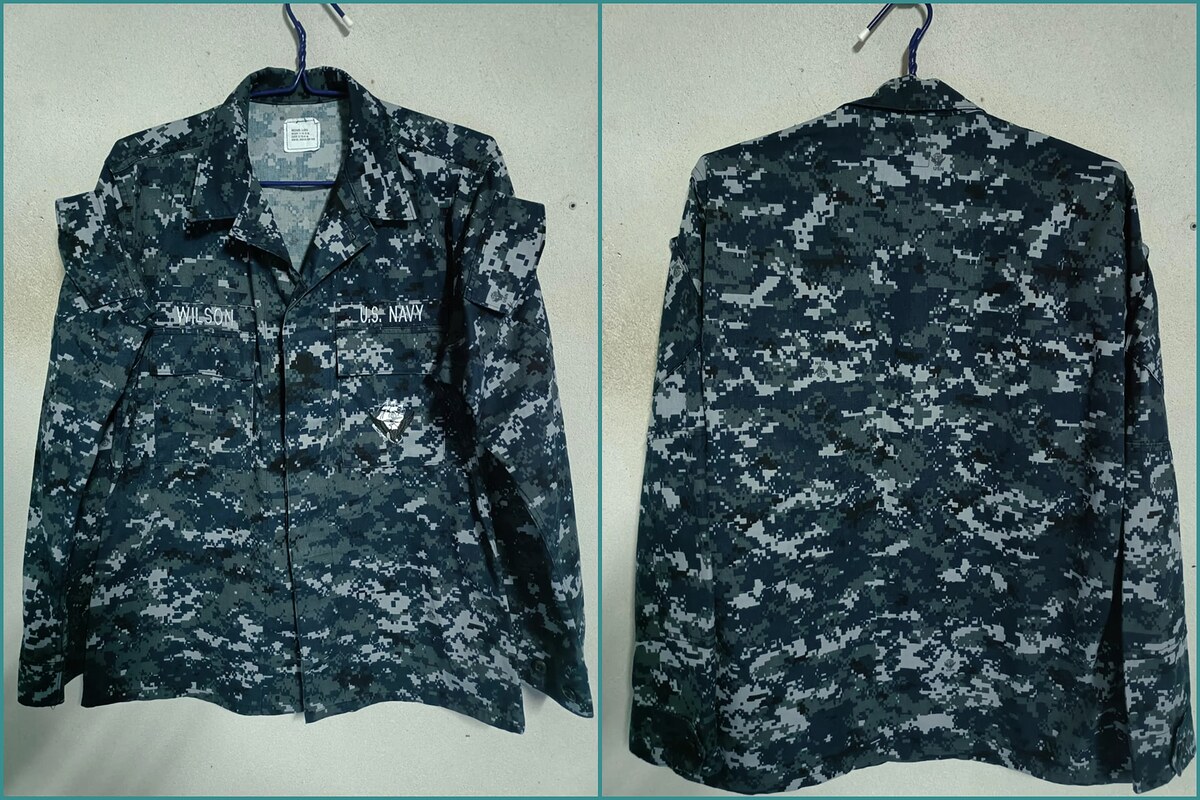 เสื้อทหารอเมริกา(US.) ลายNAVY Blue   SIZE:37-41  