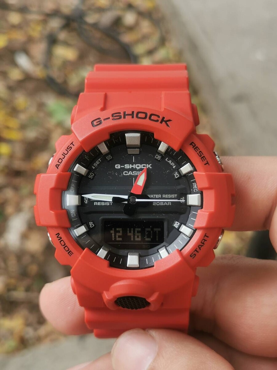 นาฬิกา g shock ga -800 สีแดง 