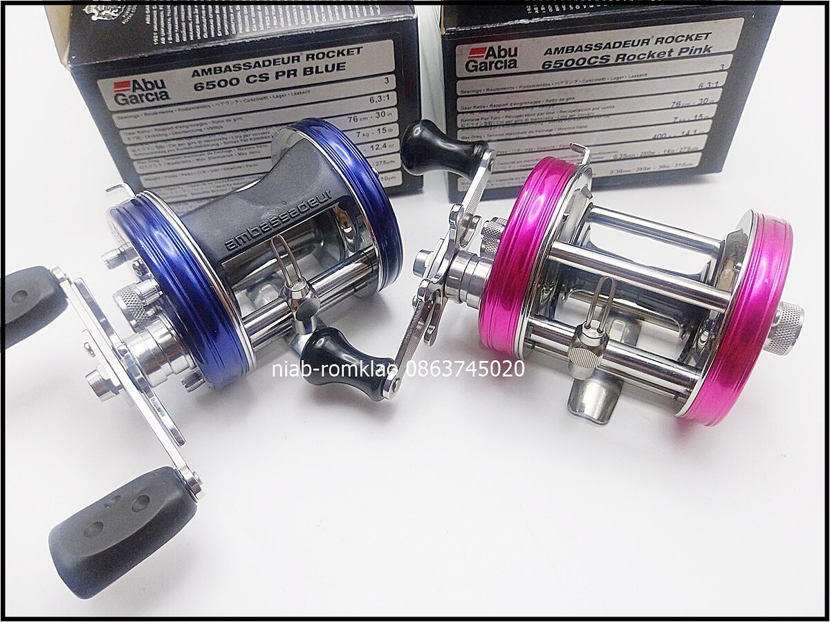[N]--> Abu 6500CS PR Blue / 6500CS Pink สเป็คUS