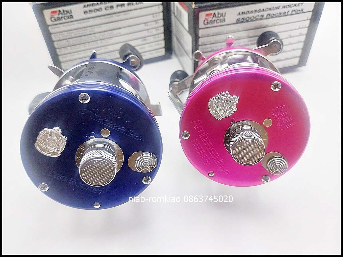 [b][q]Abu 6500CS PR Blue สเป็คUS ตัวโชว์หน้าร้านค้า ไม่เคยผ่านการใช้งาน มีรอยเล็กๆนิดหน่อย ถ่ายติดฝุ