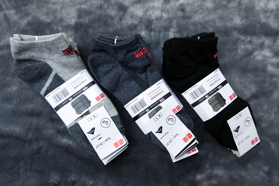 UNIQLO & ADIDAS socks 5 Pairs /ถุงเท้าผู้ใหญ่ 1 pack มี 5 คู่ รวมส่ง Flash