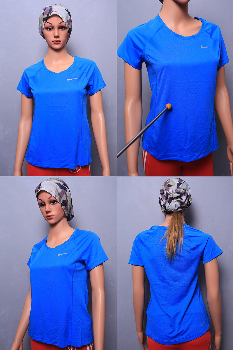 4. Nike Running แขนสั้น Size M รอบอกไม่เกิน 33" นิ้ว หรือใต้รอบอก 32C - 32E / 34A - 34C  เนื้อผ้า 10