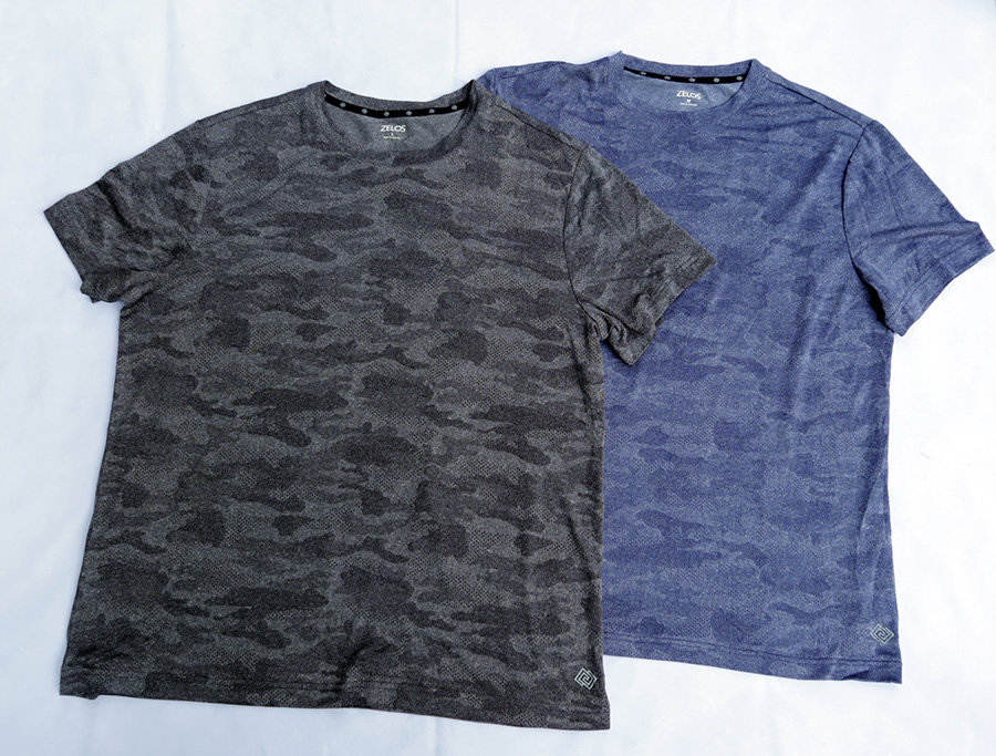 ZELOS /XLT/XXL เสื้อยืดกีฬาแขนสั้นผ้าแห้งเร็ว 2 ลายสวยใหม่ ราคารวมส่ง Flash