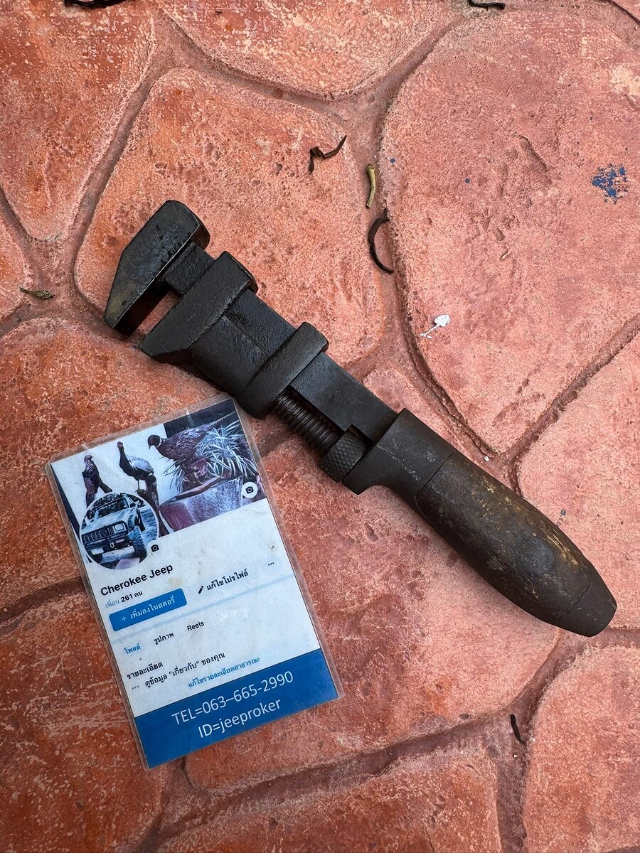 ประแจปากเลื่อนไม้ COES WRENCH CO. – Made in U.S.A. งานวินเทจแท้ระดับสะสม 