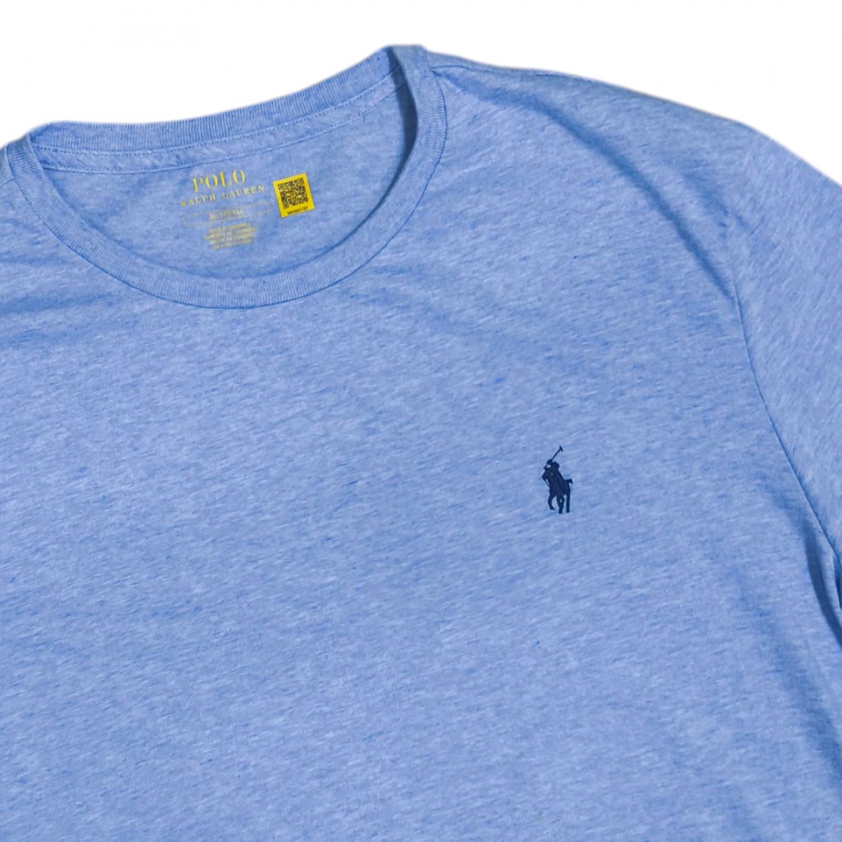 ปิด สีฟ้าอ่อน Polo Ralph Lauren เสื้อยืดคอกลม ใหม่แท้  อก42นิ้ว
