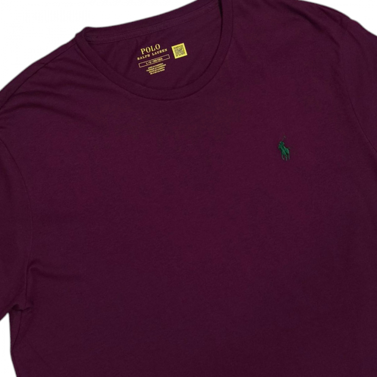 ปิดเลือดหมู Polo Ralph Lauren เสื้อยืดคอกลม ใหม่แท้  อก44นิ้ว