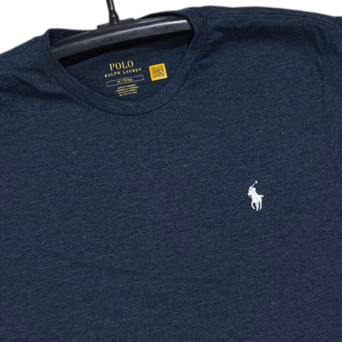 สีกรมผ้าฟอก Polo Ralph Lauren เสื้อยืดคอกลม ใหม่แท้  อก42