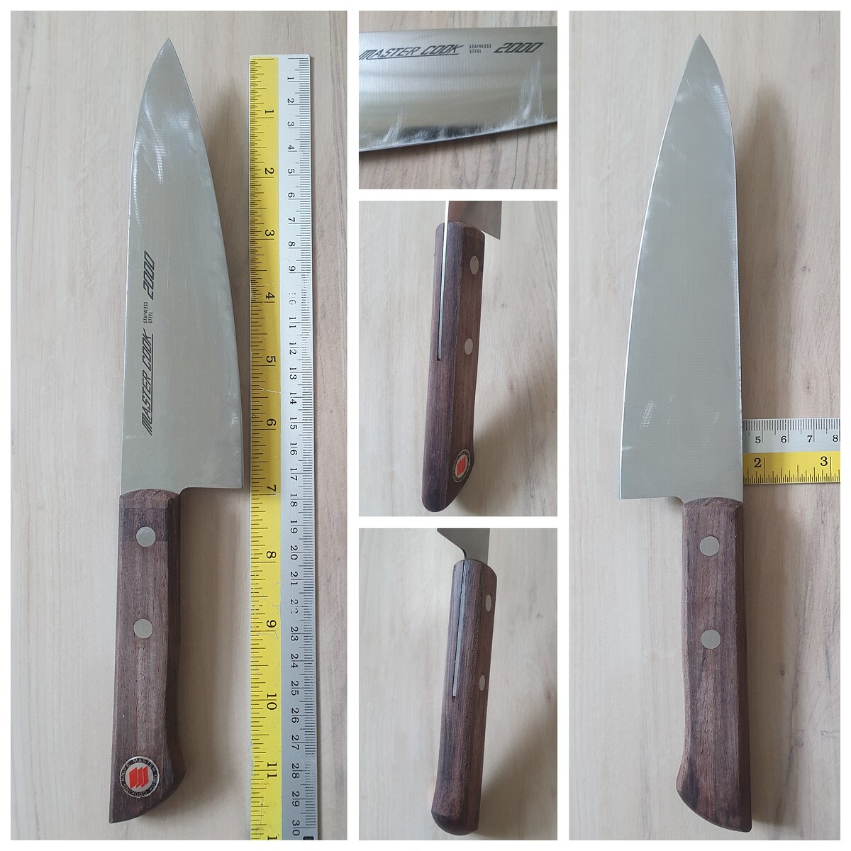 5.Master cook วัสดุ stainless,สันหนา 1.5mm. ราคา 120