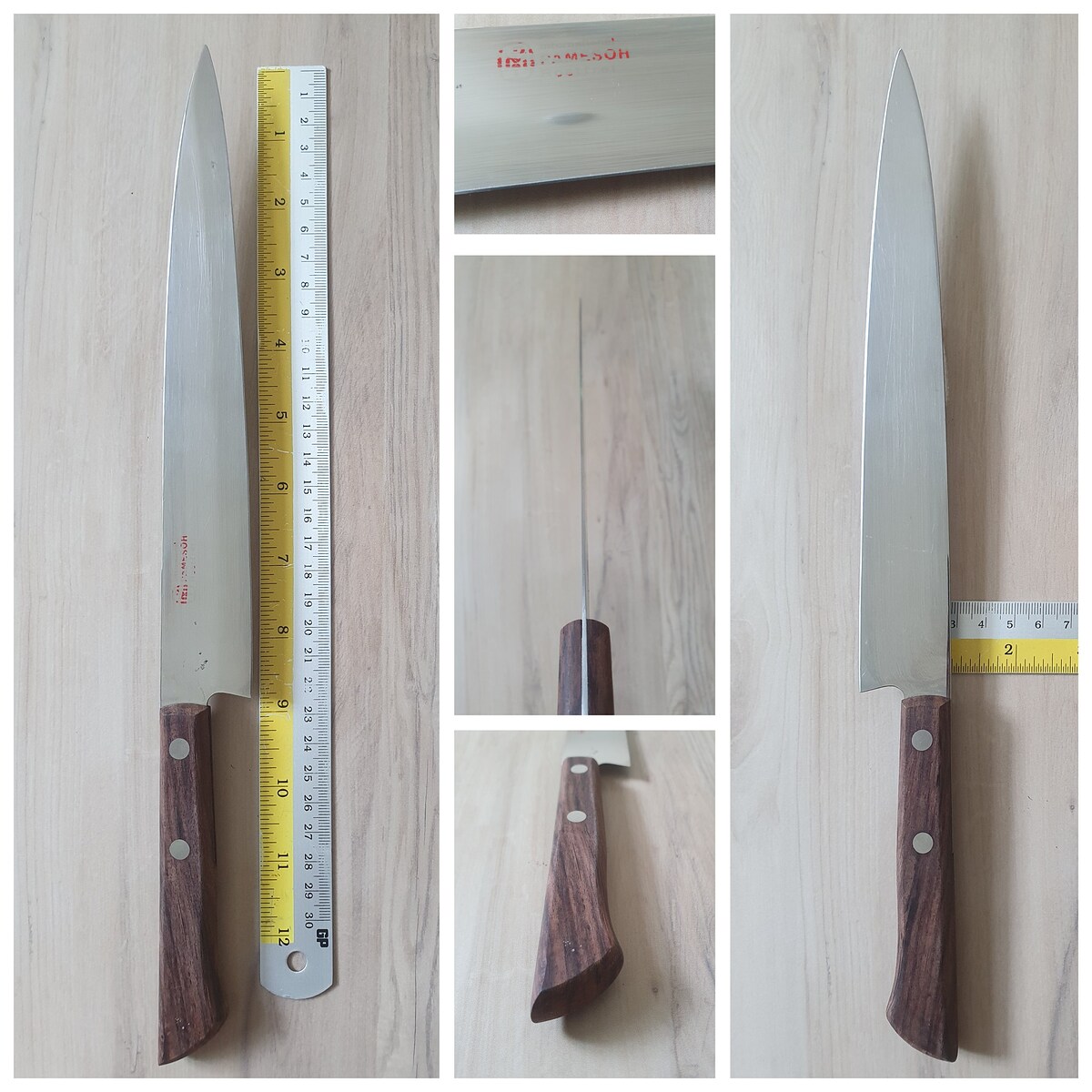 8.Pamesoh คมขวา,สันหนา 1.5mm.,โลโก้เลือน 
ราคา 170 