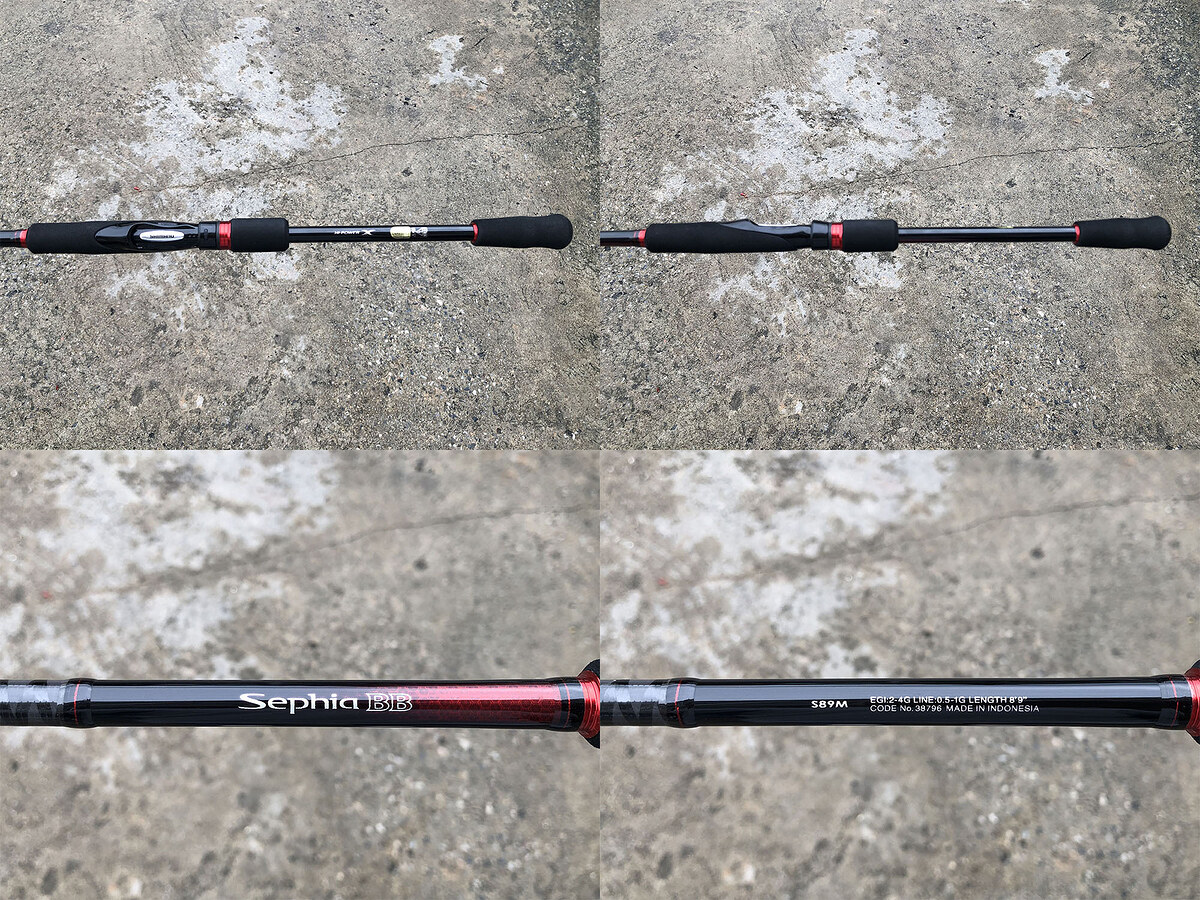 Shimano Sephia BB S89M คัน 2 ท่อนต่อกลางยาว 8'9" EGI: 2-4 , Line Wt: 0.5-1 แบลงค์คันสวยริ้วรอยน้อยมา