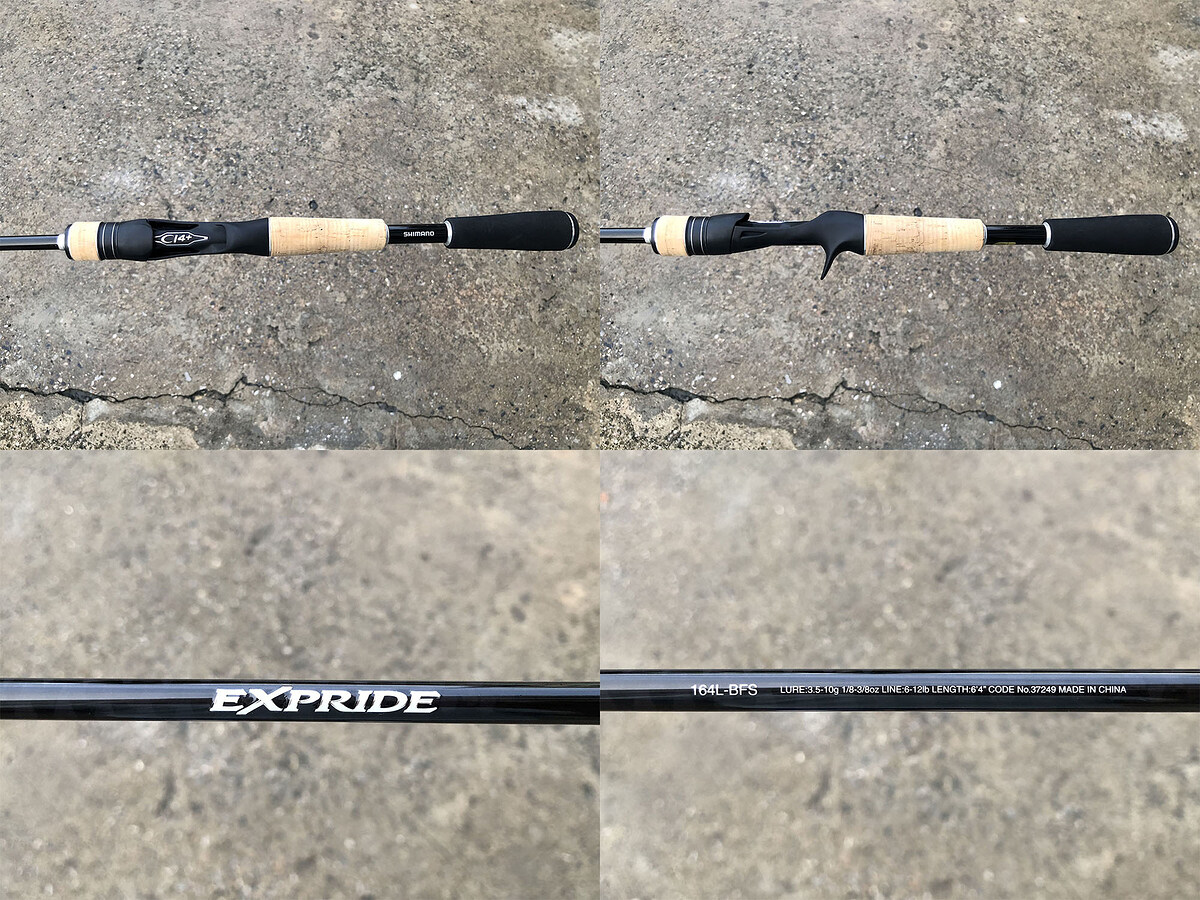 Shimano EXPRIDE 164L-BFS คัน 1 ท่อนยาว 6'4" เวท 6-12lb คันสวยริ้วรอยน้อยมาก พร้อมซองใส่คันตรงรุ่น คั