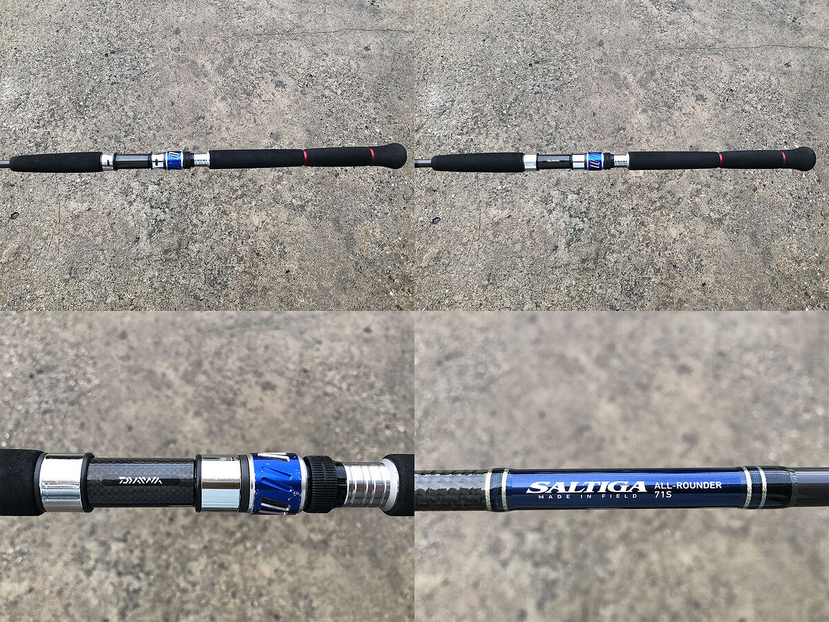 Daiwa Saltiga ALL-ROUNDER 71S คัน 2 ท่อนต่อโคนยาว 7'1" Cast Wt: 15-45g , Max Line: 30lb แบลงค์คันสวย