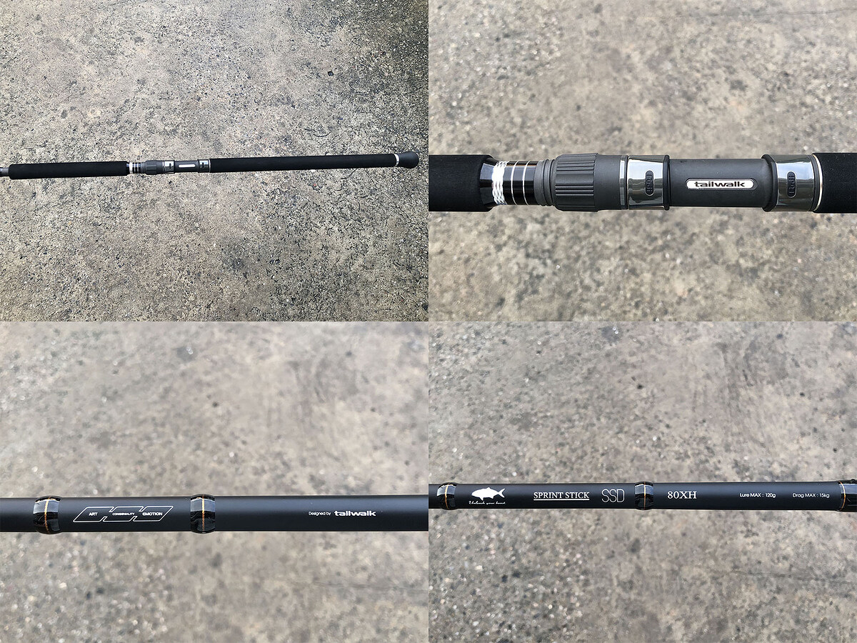 Tailwalk SPRINT STICK SSD 80XH คัน 2 ท่อนต่อโคนยาว 8 ฟุต Lure Max: 120g , Drag Max: 15kg คันสวยมากริ