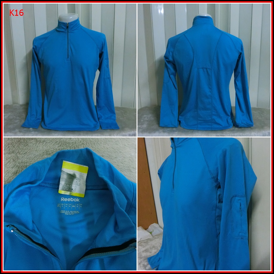 K16.REEBOK เสื้อใส่ออกทริปกลางแจ้ง ตกปลา และแคมปิ้ง เนื้อผ้าแห้งไว    Size M อก 40 นิ้ว / 27.5 นิ้ว 