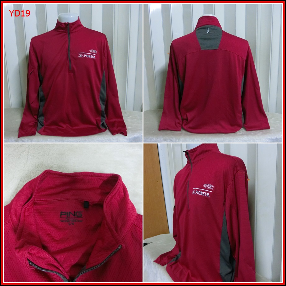 YD19.เสื้อตกปลา PING  เสื้อสำหรับใส่ออกทริปกลางแจ้ง ตกปลา เนื้อผ้าบางกันร้อนได้ดี  Size L อก 46 นิ้ว