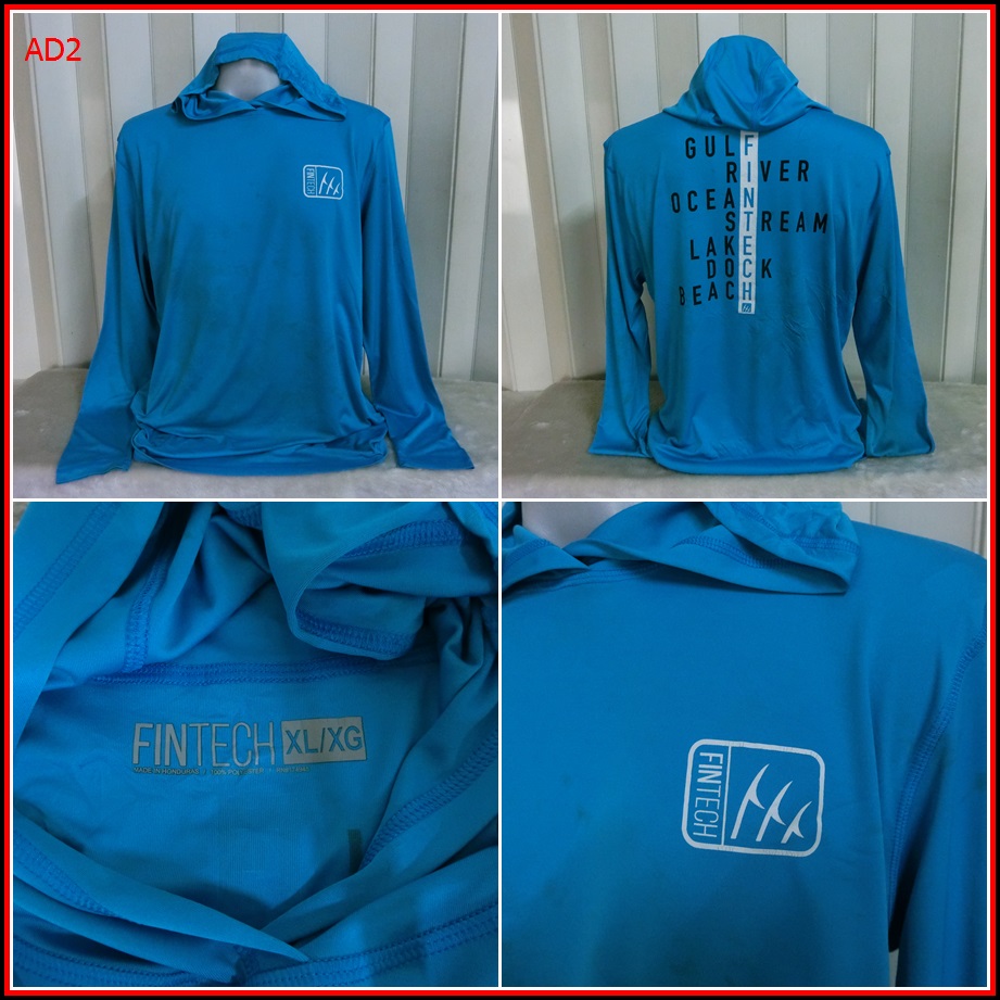 AD2.เสื้อตกปลา FINTTECH HOODIE  ใส่ออกทริปกลางแจ้ง ตกปลา เนื้อผ้าบางกันร้อน ชนิดเนื้อผ้าแห้งไว  Size