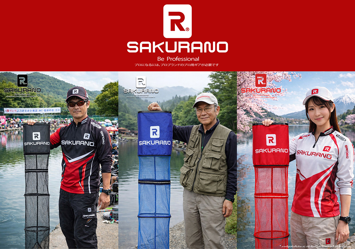 กระชังทรงเหลี่ยม ยาว SAKURANO รุ่น Professional