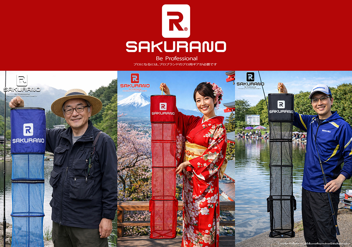กระชังทรงเหลี่ยม ยาว SAKURANO รุ่น Professional