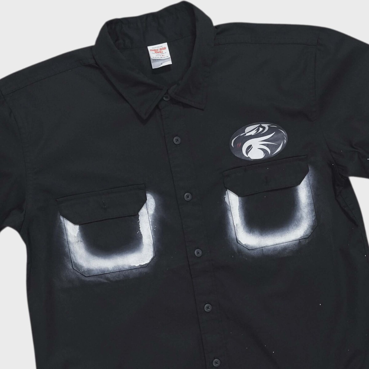 United Athle Works เสื้อเชิ้ตแขนสั้น detail สวย สภาพสวยใหม่มากๆ