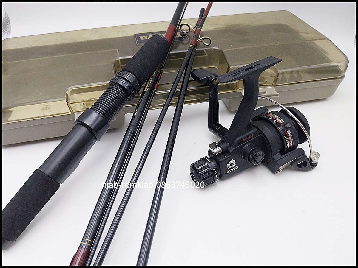 [b][q]ชุดคัน4ท่อน พร้อมรอก Daiwa AG750 สภาพสวยๆ ใช้งานปกติ ขนาดเล็กกระทัดรัด พกพาสะดวก  

มีกล่องใ
