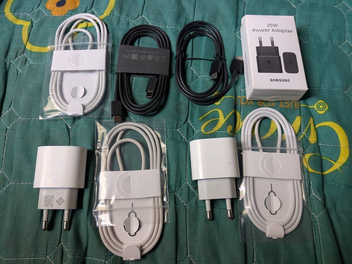 หัวสาย ชาร์จ แท้ iPhone iPad Samsung มือสอง