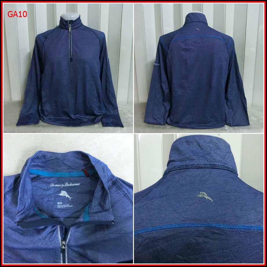 GA10. TOMMY BAHAMA  เสื้อใส่ออกทริปกลางแจ้งตกปลาชนิดเนื้อผ้าบาง ชนิดผ้าแห้งไว    Size L อก 46 นิ้ว /