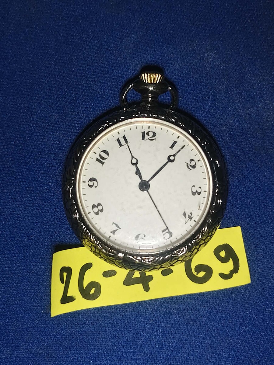 นาฬิกาพกวินเทจ Pocket watch ขนาดตัวเรือน 4.5 ซม. เดินปกติ