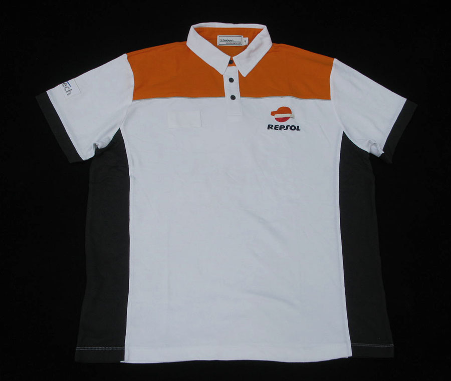 REPSOL /48/50/54 เสื้อยืดปกโปโลสีทูโทนสวยใหม่หลุดโรงงาน ราคารวมส่ง Flash