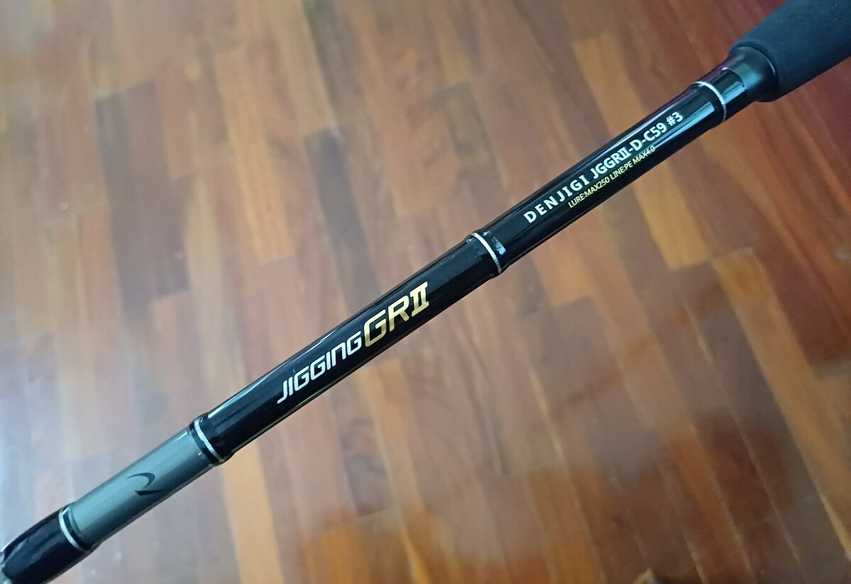 คันเบทจิ๊ก DENJIKI PE 2-4 Made in Japan ไกด์ รีซีท FUJI 5.9ฟุต ท่อนเดียว สภาพสวย