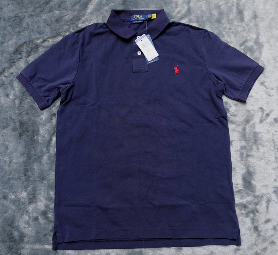 Polo Ralph Lauren custom slim fit /42/44/50 เสื้อยืดปกโปโล 5 สีสวยใหม่แท้