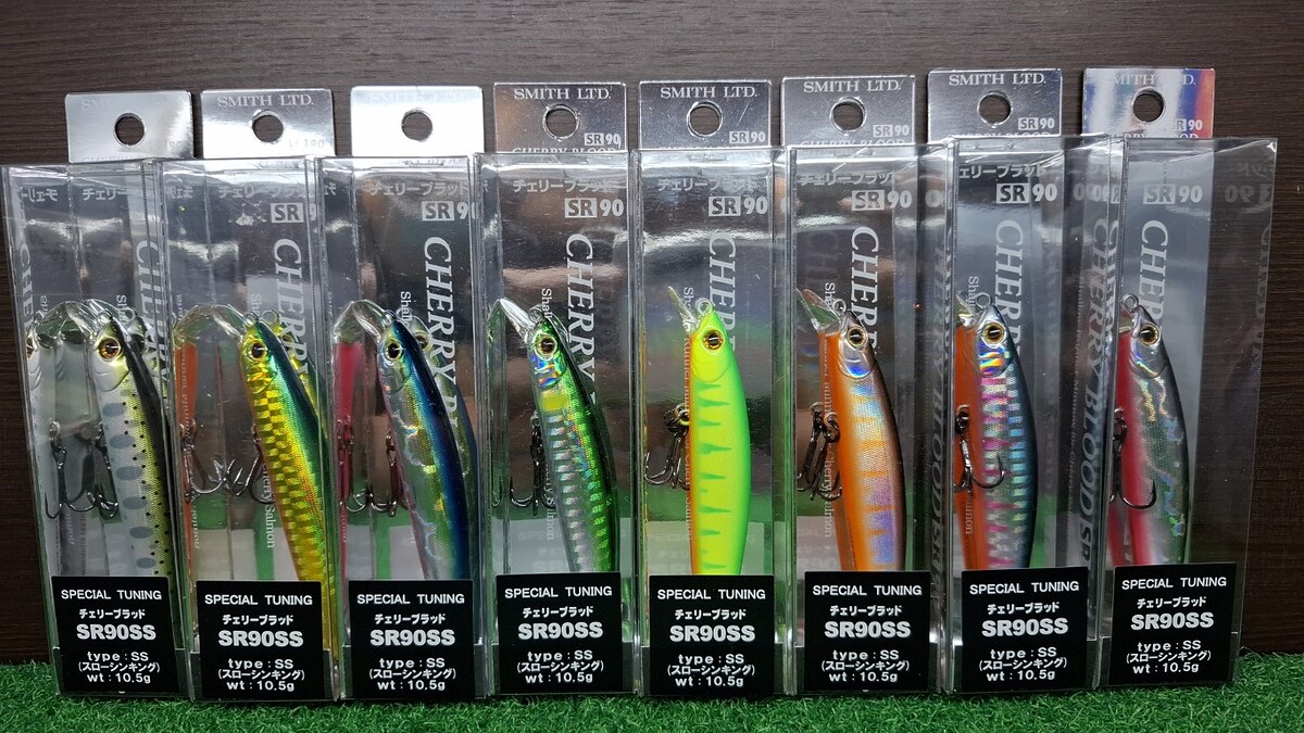 A2. SMITH CHERRY BLOOD SR90SS,10.5 g Slow Sinking ทีเด็ด มือกะพง สาก