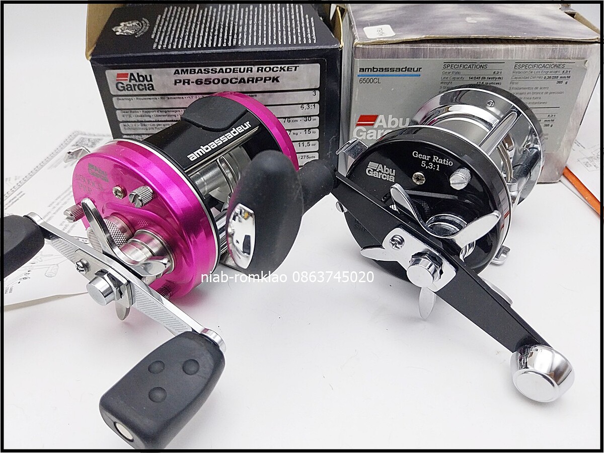 [N]-->Abu 6500CS Carp Pink ปี2021 มือ1 หายาก/ 6500CL Biggame ปี2007 มือ1