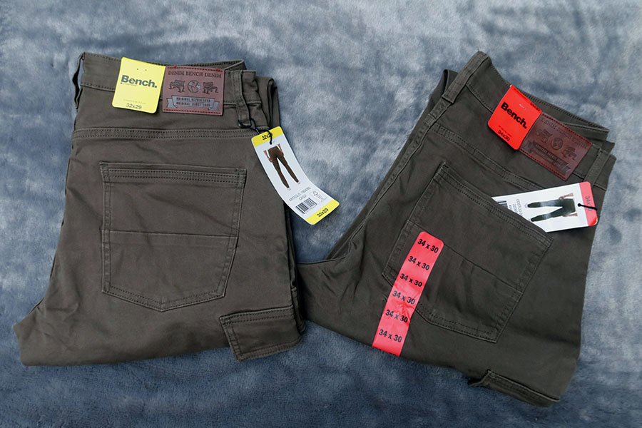 Bench DENIM /w.34/36 กางเกงขายาวทรงสวย 6 กระเป๋าใหม่แท้ ราคารวมส่ง Flash