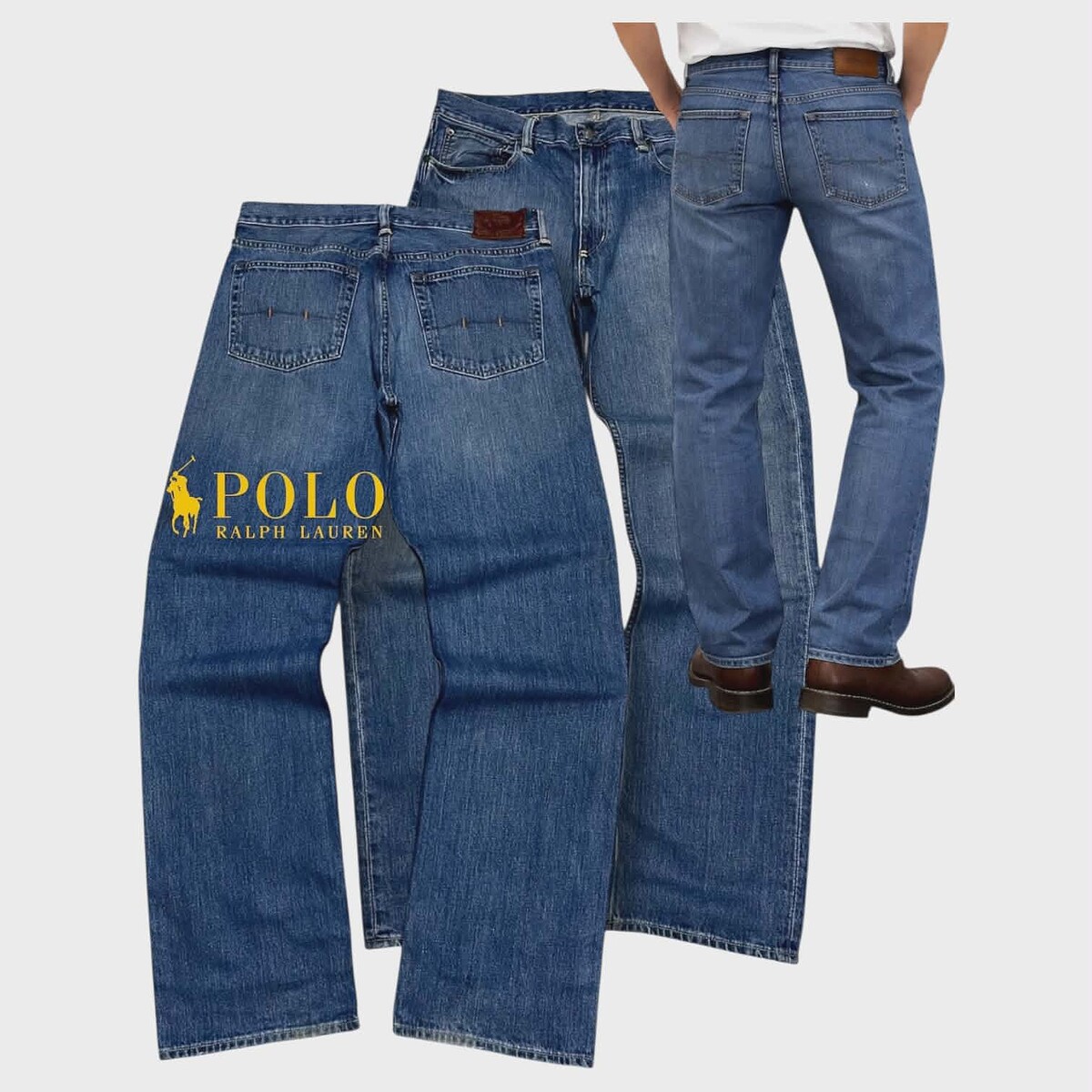 Polo Ralph Lauren ยีนส์ สวยไม่มีตำหนิขาดใดๆ เอว 35นิ้ว