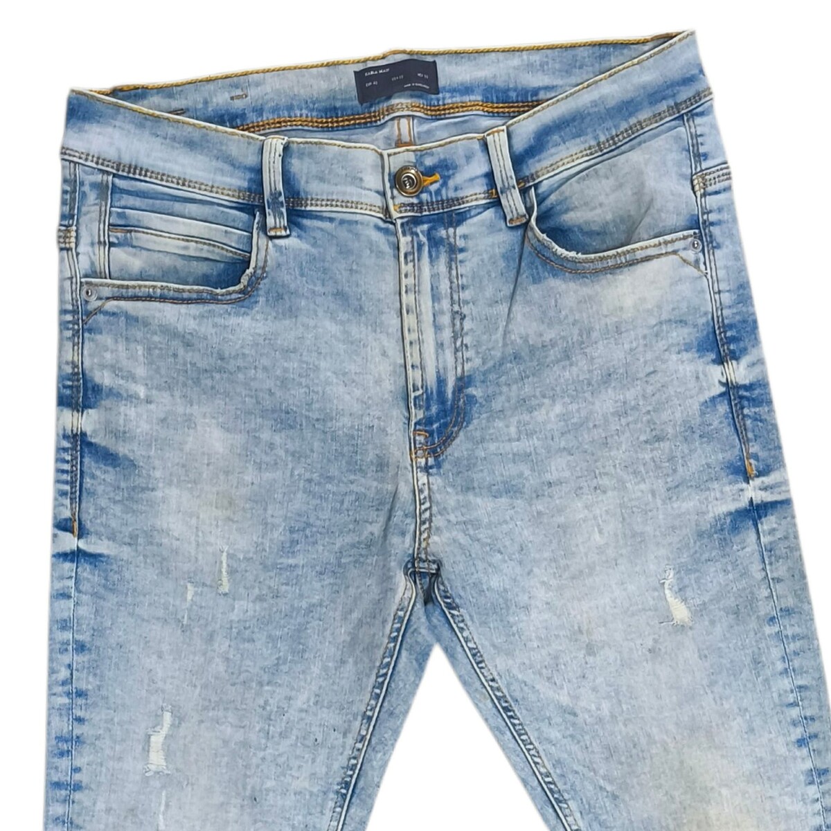 ZARA MAN ผ้ายืดหยุ่น skinny  เอว 32 นิ้ว ใหม่มาก