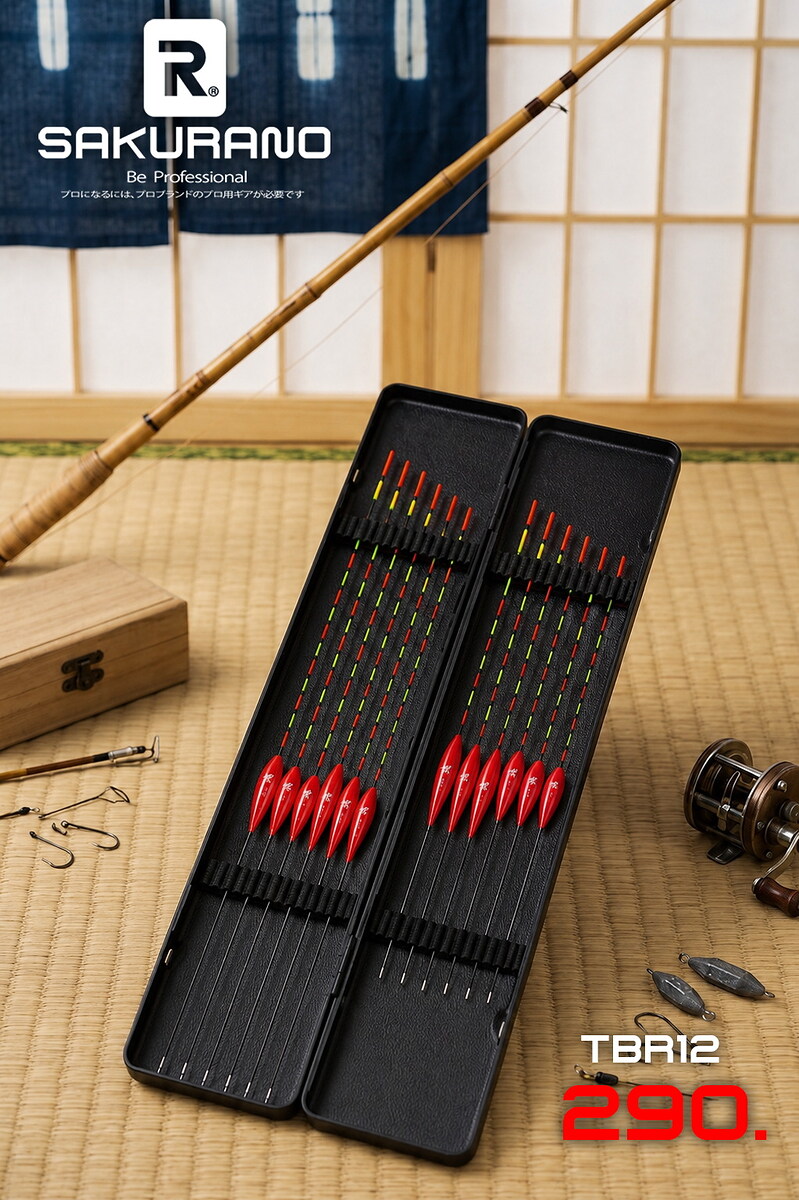 [b]ทุ่นชุด 12 ดอก พร้อมกล่องทุ่น SAKURANO รุ่น TBR12[/b]

ชุดพิเศษ ทุ่นตกปลาชิงหลิว 4 ชุดชุดละ 3 ด