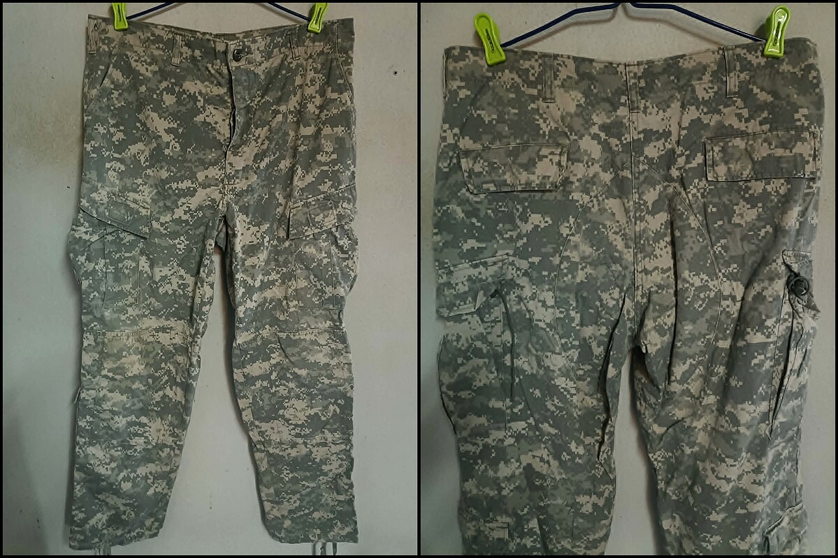 กางเกงทหาร US.ARMY ลายดิจิตอล ACU Size: 35-39 นิ้ว 