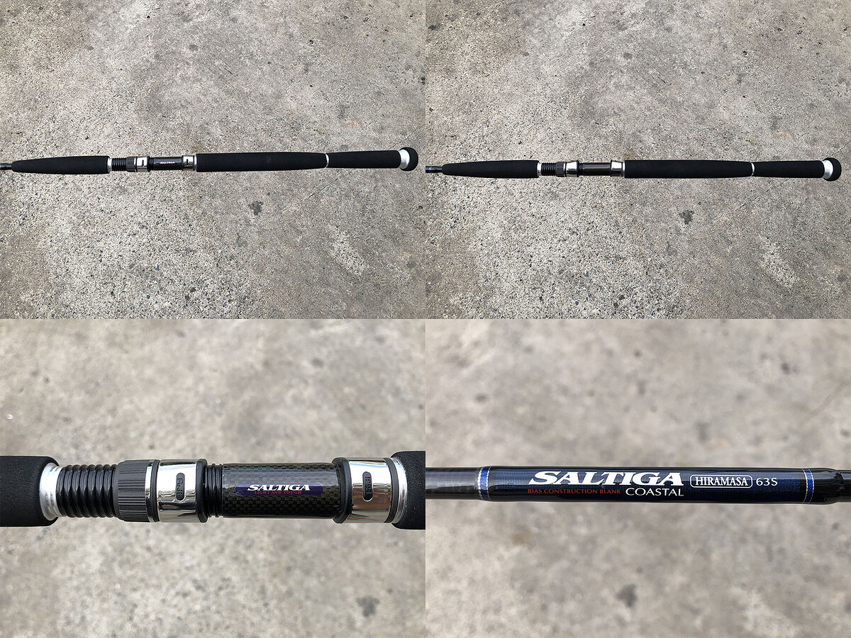 Daiwa Saltiga HIRAMASA 63S คัน 2 ท่อนต่อโคนยาว 6'3" Jig Wt: 90-210g , Line Max: PE4 คันสวยมีริ้วรอยผ